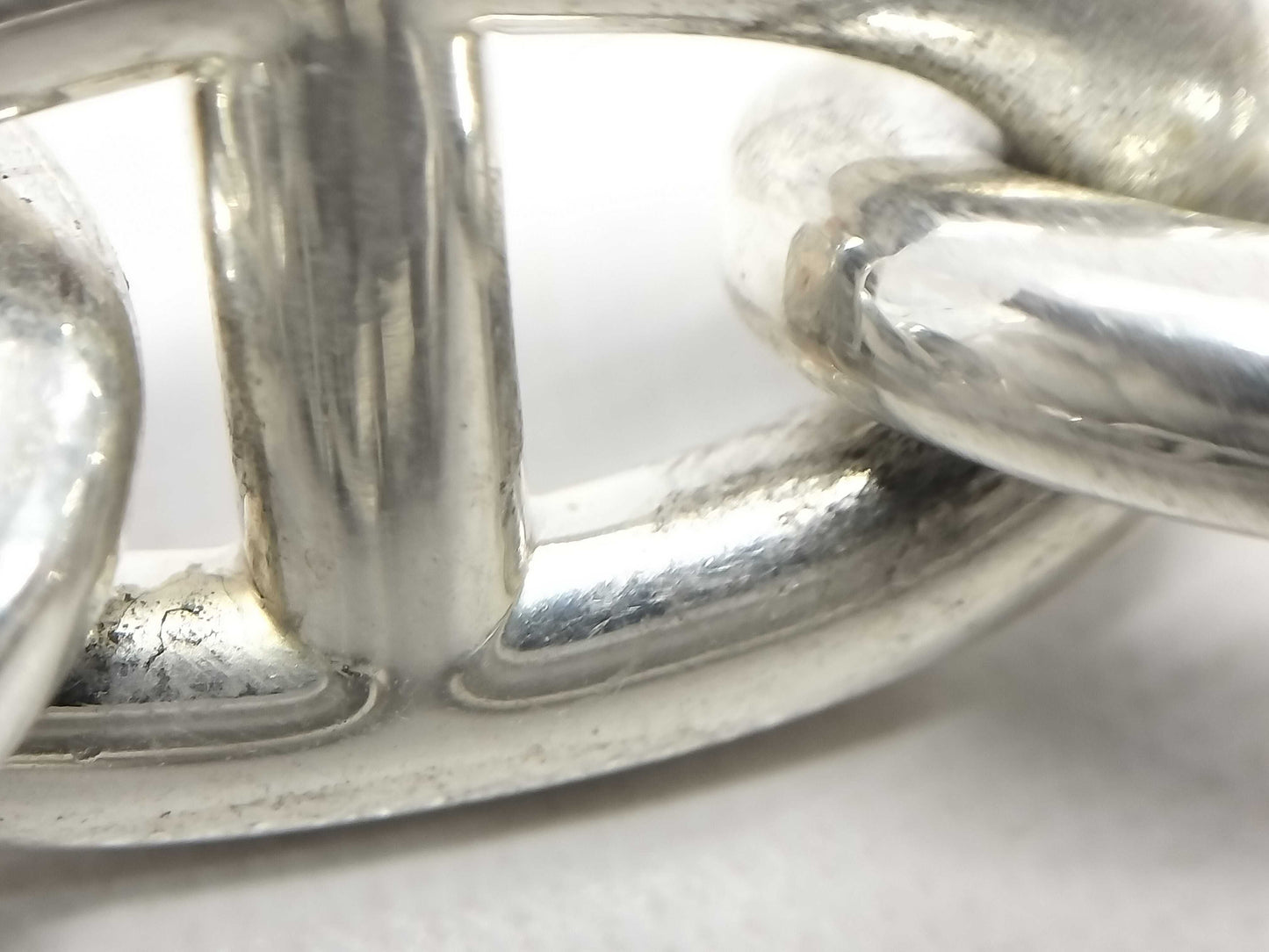 HERMES Chaine d'Ancre Bracelet TGM Ag925 107.7g Bracelet/Bangle