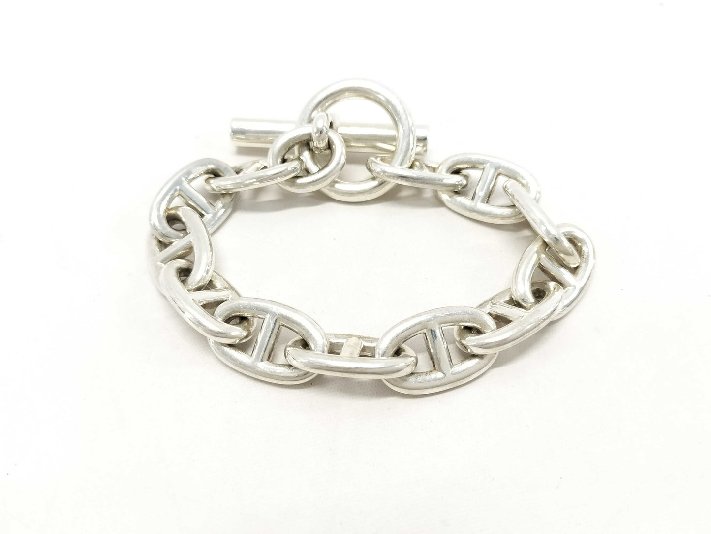 HERMES Chaine d'Ancre Bracelet TGM Ag925 107.7g Bracelet/Bangle