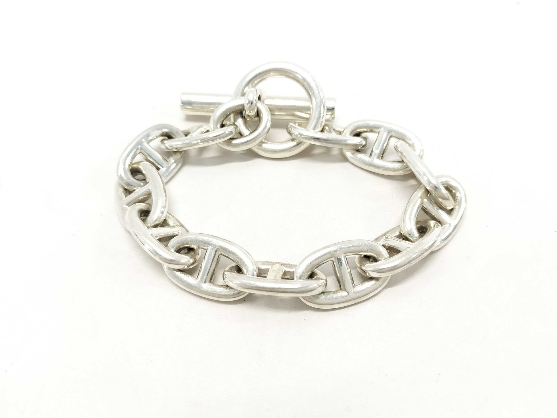 HERMES Chaine d'Ancre Bracelet TGM Ag925 107.7g Bracelet/Bangle