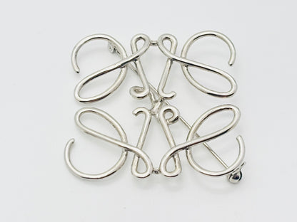 LOEWE Anagram Brooch Silver Brooch