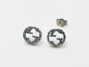GUCCI Interlocking G Arabesque Earrings 925 Silver