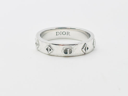 Dior CD Diamond CD Logo Ring #S 925 Silver Ring