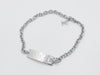 LOUIS VUITTON M00681 Monogram Bold Bracelet, Silver