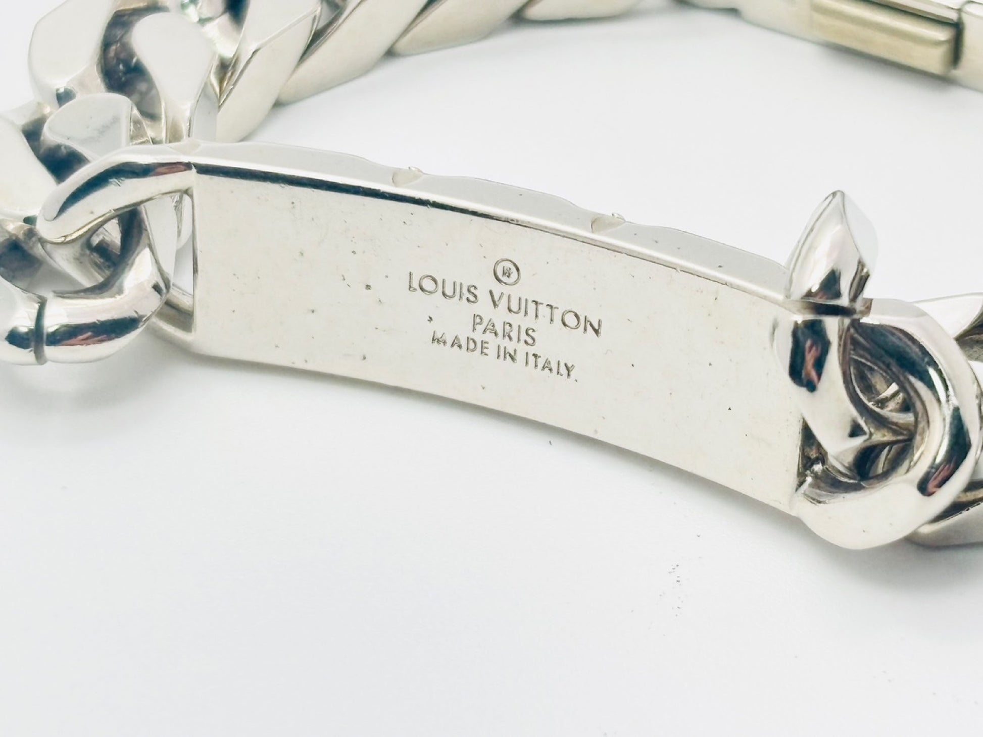 LOUIS VUITTON M00269 Monogram Chain Bracelet Silver Bracelet/Bangle