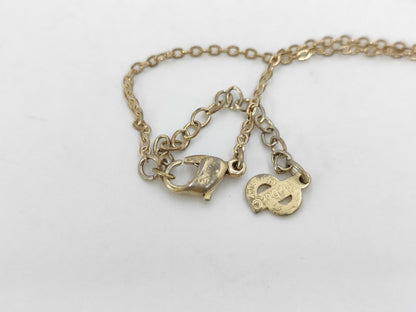 Dior Gold Necklace with Dior Logo