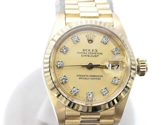 ROLEX Datejust 6917 7428897 Champagne Dial Women's Watch