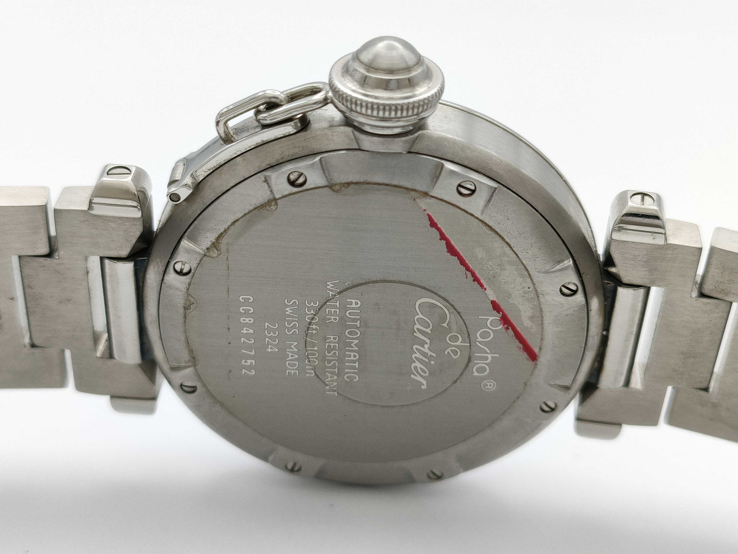 Cartier Pasha C 2324 CC842752 Automatic Black Dial Men's Watch