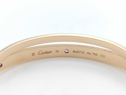 Cartier Double Love Bracelet #19 6PS/6PD AU750 53.9g Bracelet/Bangle 