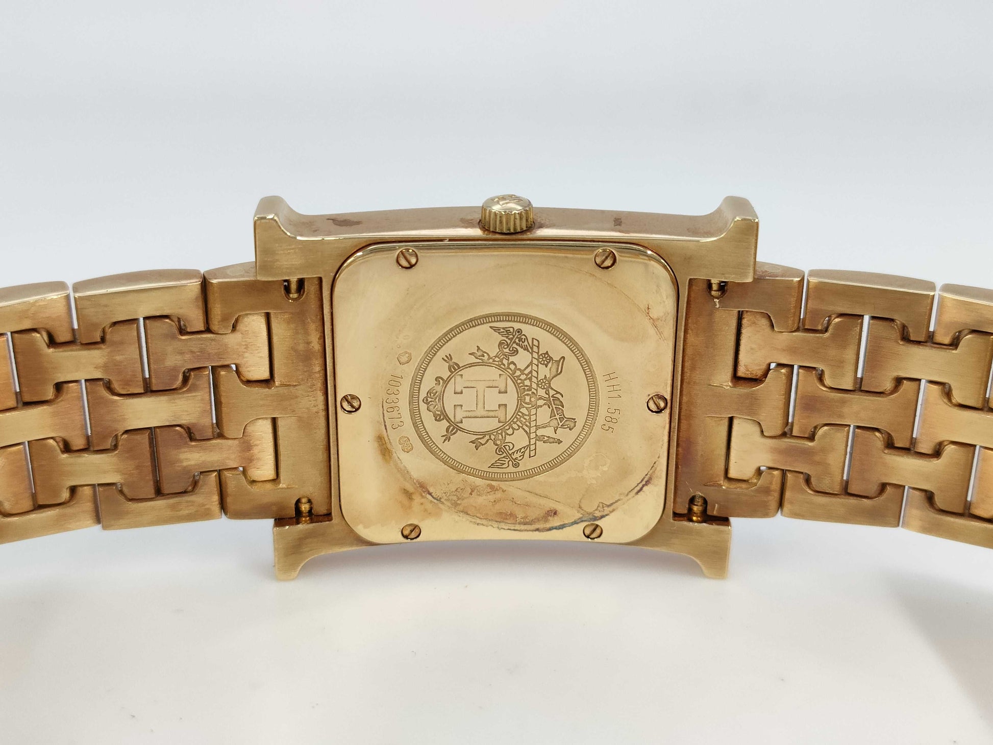 HERMES H Watch HH1.585 1033673 Quartz K18 Women's Watch