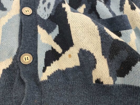 MARK & LONA Skull Cardigan Vest Size M Vest