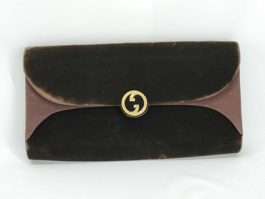 GUCCI Velvet Clutch Bag