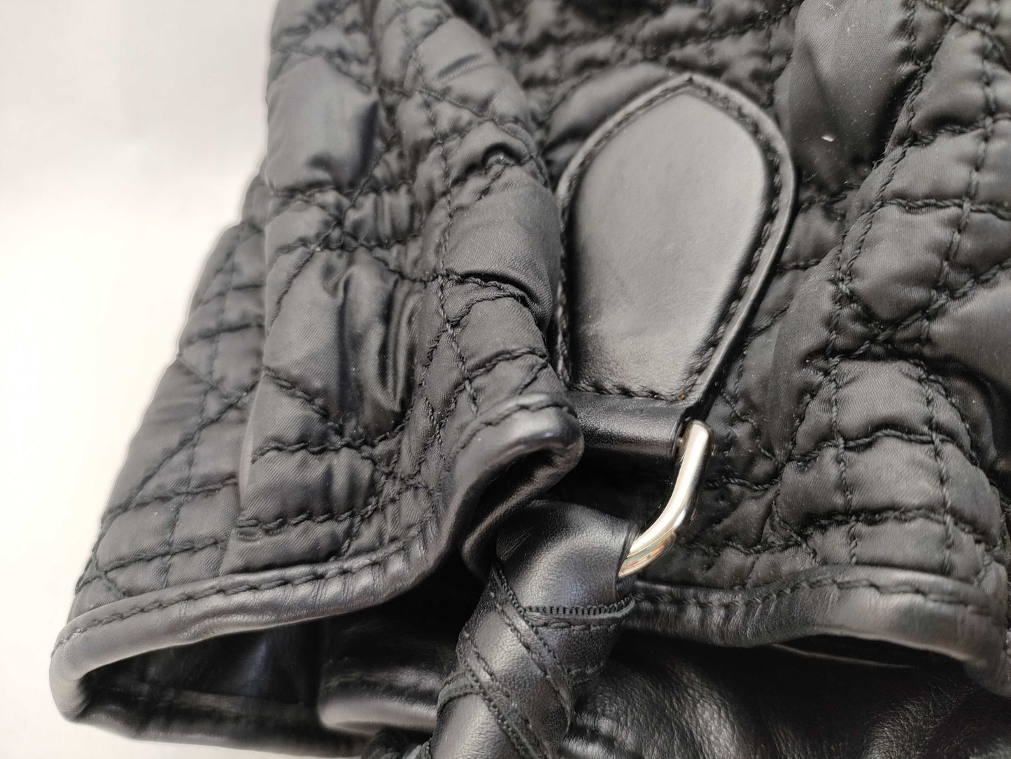 Dior HK-Dior 06-BO-0048 Cannage Satin Black Tote Bag