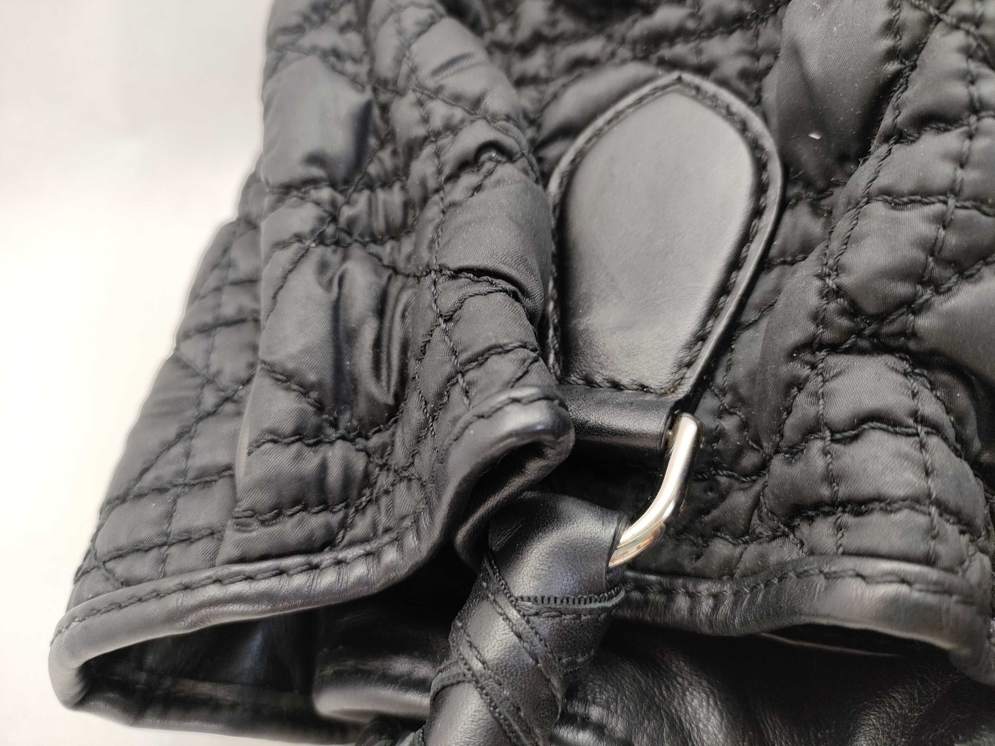 Dior HK-Dior 06-BO-0048 Cannage Satin Black Tote Bag