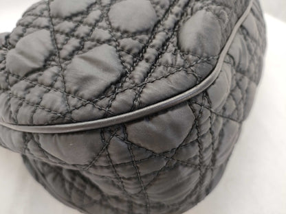 Dior HK-Dior 06-BO-0048 Cannage Satin Black Tote Bag