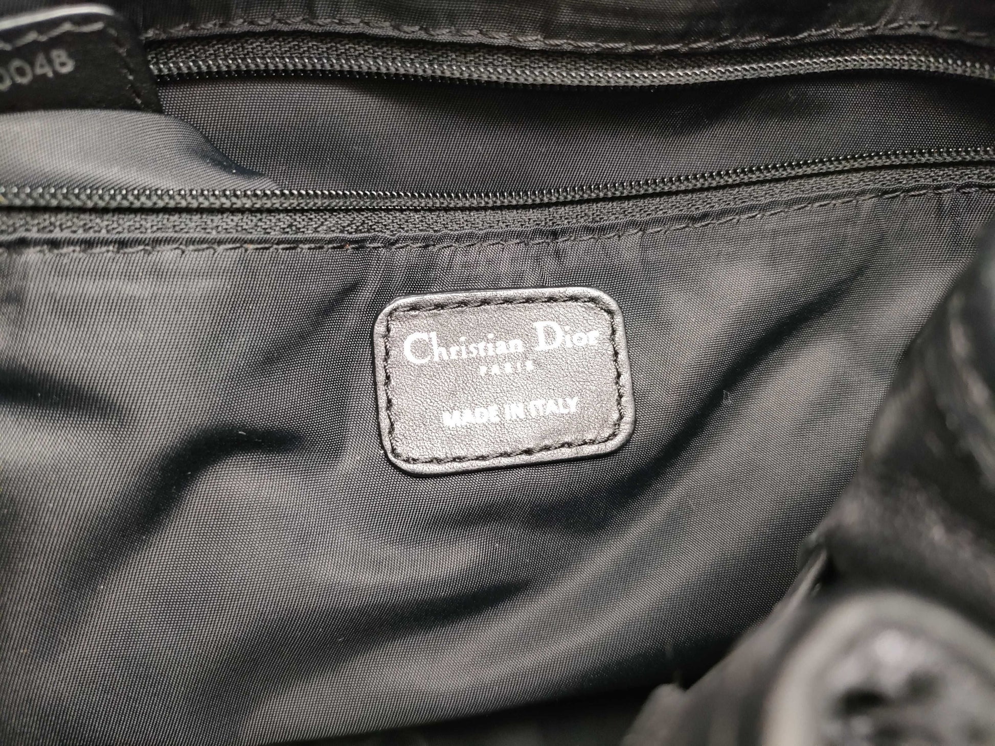 Dior HK-Dior 06-BO-0048 Cannage Satin Black Tote Bag