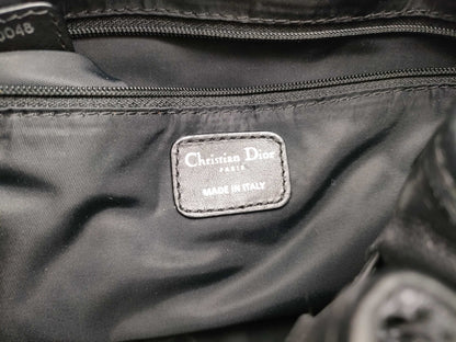 Dior HK-Dior 06-BO-0048 Cannage Satin Black Tote Bag