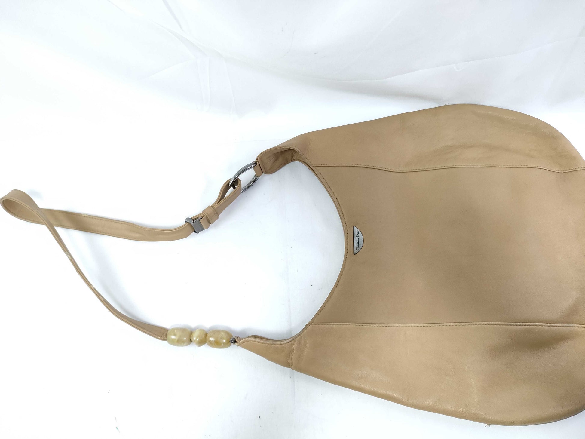 Dior FR - Dior Maris pearl leather brown shoulder bag