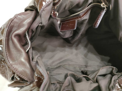 Dior PH - Dior Brown Patent Cannage Le Trente Tote Bag 40cm Handbag
