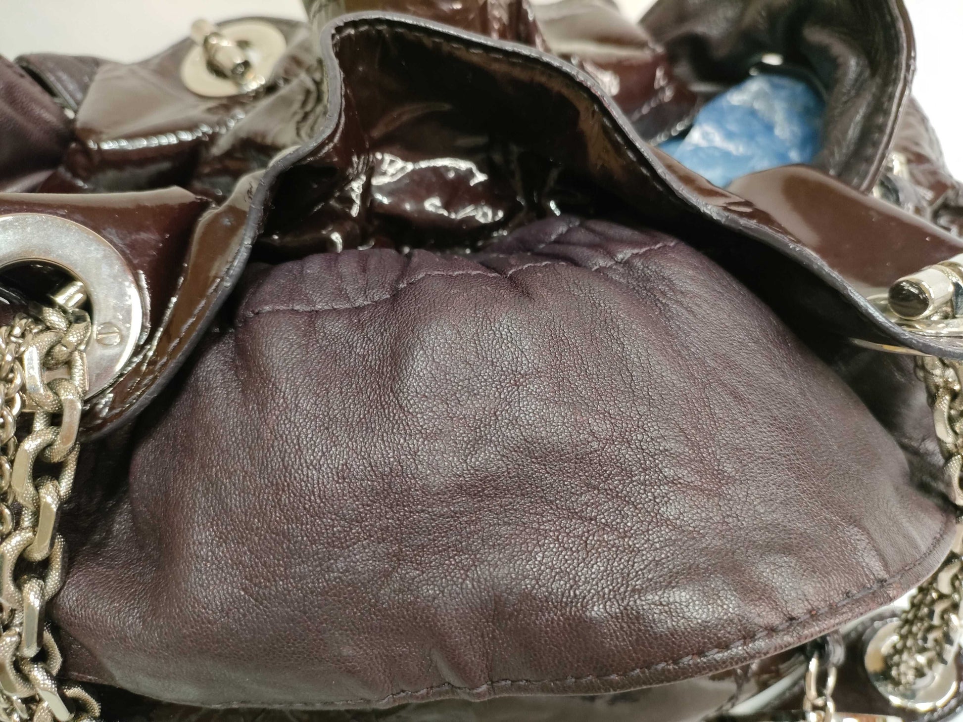 Dior PH - Dior Brown Patent Cannage Le Trente Tote Bag 40cm Handbag