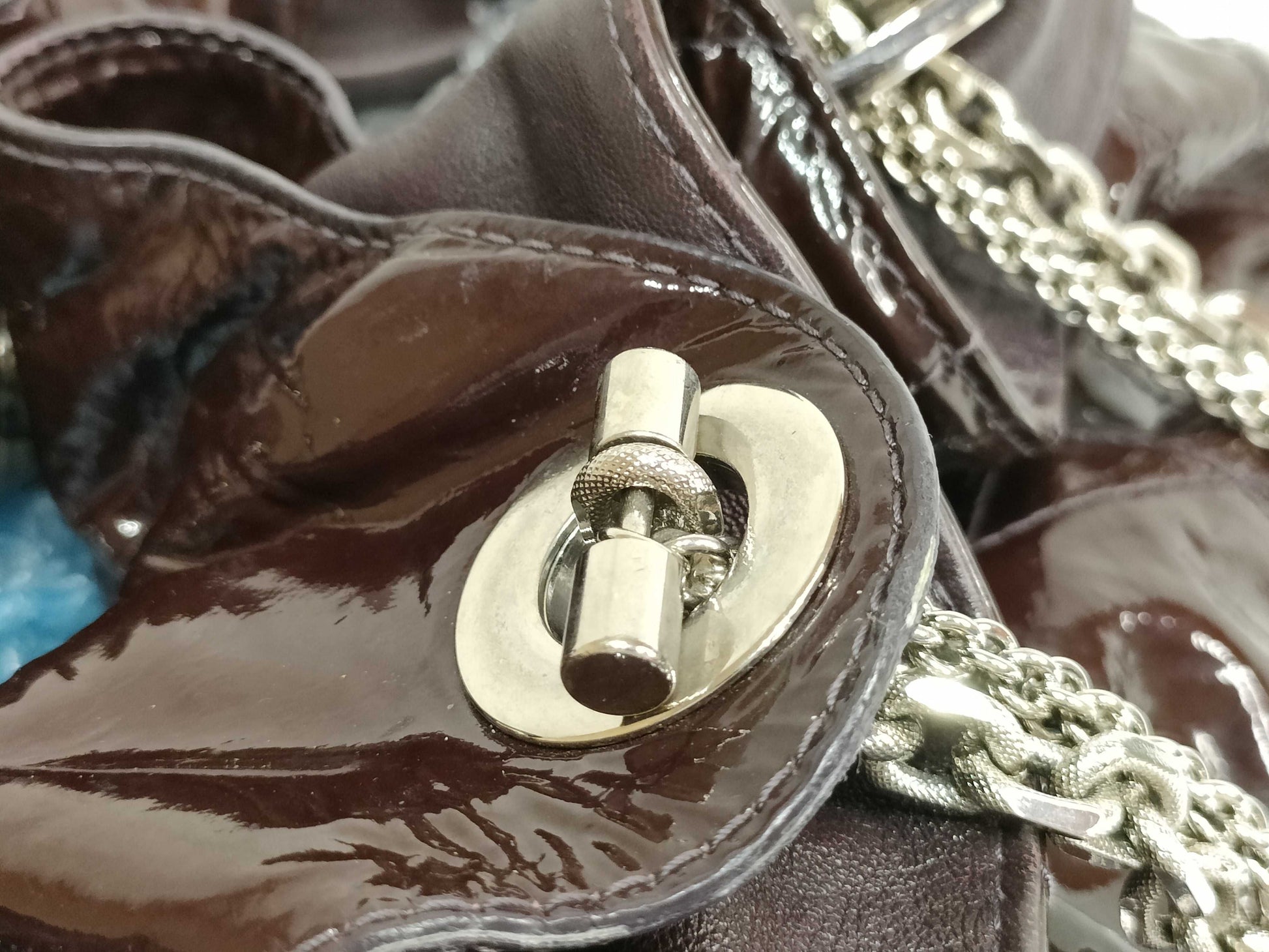 Dior PH - Dior Brown Patent Cannage Le Trente Tote Bag 40cm Handbag