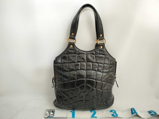 Yves Saint Laurent Patent Leather Tote Bag Black 181235 Tote Bag