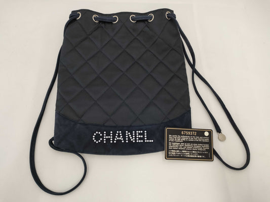 CHANEL CHANEL Matelasse Satin Backpack No. 6 Guarantee Backpack Backpack