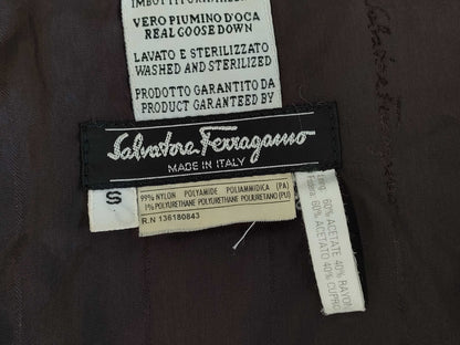 Salvatore Ferragamo Long Down Coat with Belt