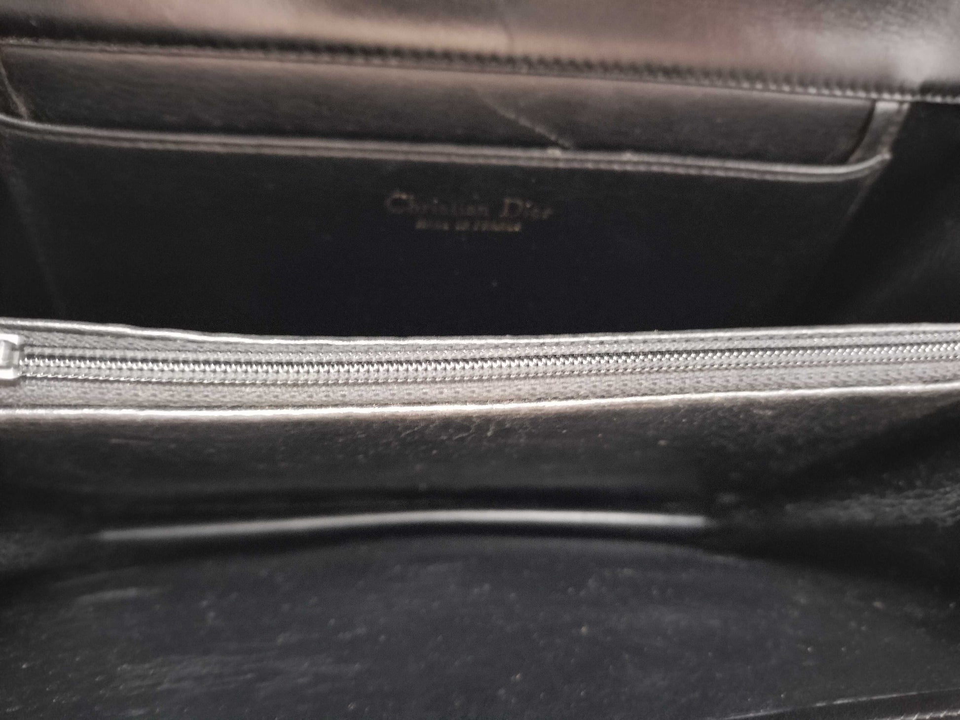 Dior Christian Dior Leather Shoulder Bag Black Shoulder Bag