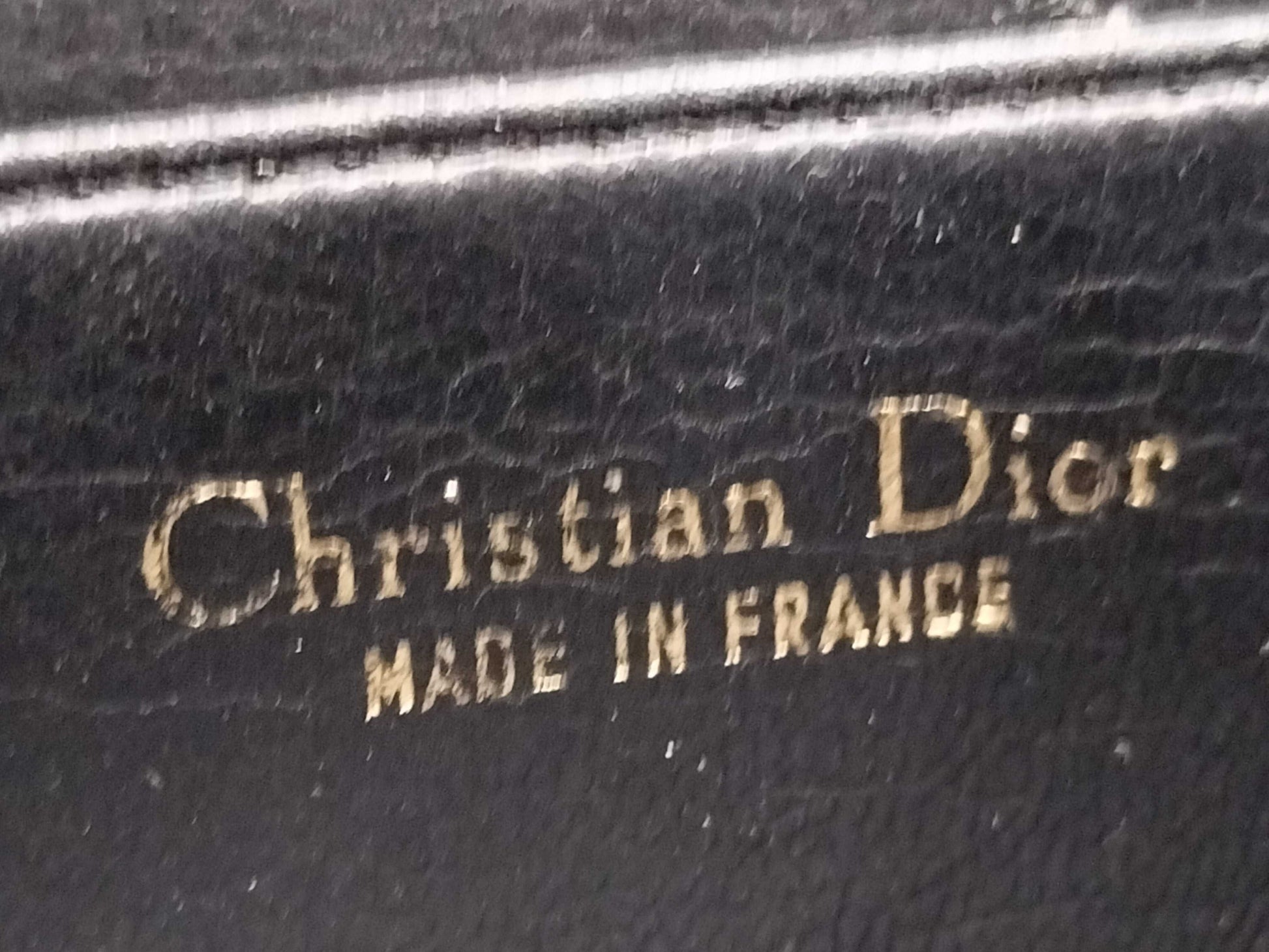Dior Christian Dior Leather Shoulder Bag Black Shoulder Bag