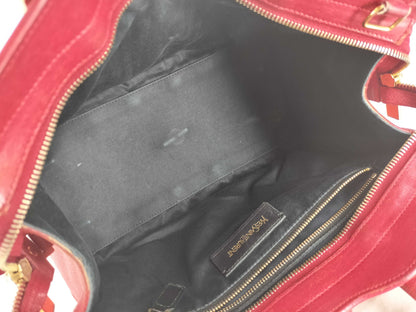 Yves Saint Laurent Leather Handbag 311222/213317 Red Handbag