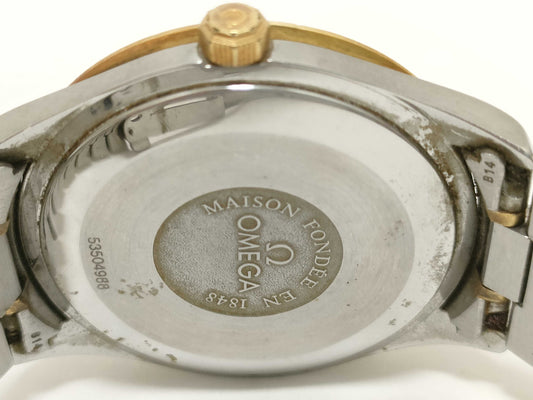 OMEGA Speedmaster Omega Speed ​​Classic Round 53504988 SS/GP/AT White Dial Current Condition Boys' Watch