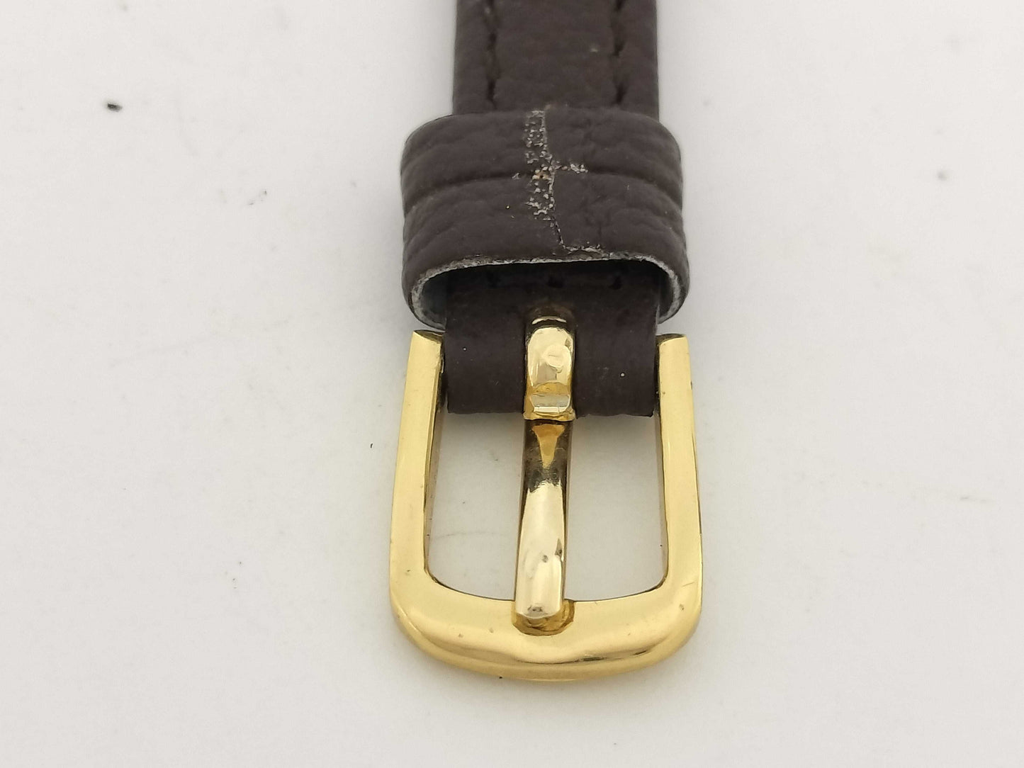 OMEGA De Ville Stainless Steel/GP/Leather/Hand-Wound Gold Dial Women's Watch