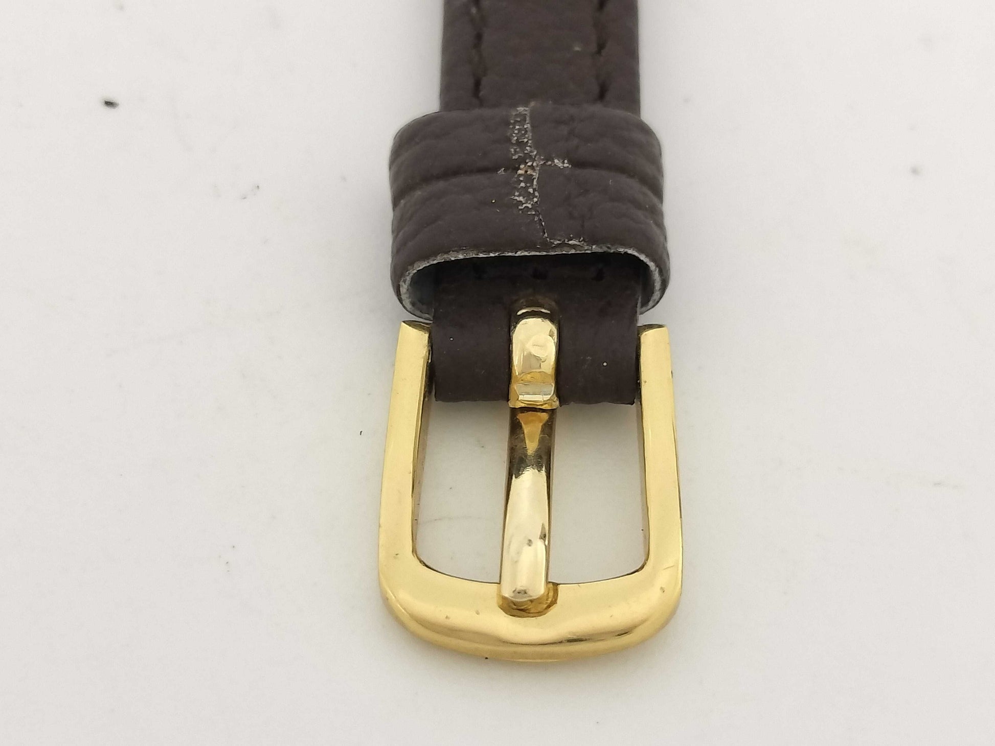OMEGA De Ville Stainless Steel/GP/Leather/Hand-Wound Gold Dial Women's Watch