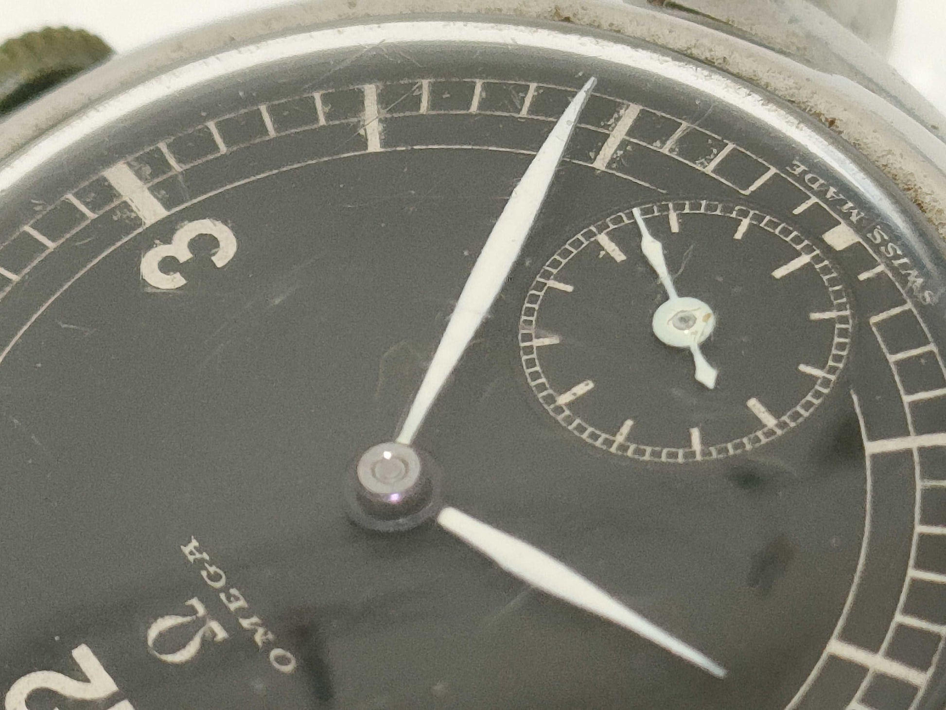 OMEGA Stainless Steel/Hand-Wound Black Dial Case Only Women's Watch