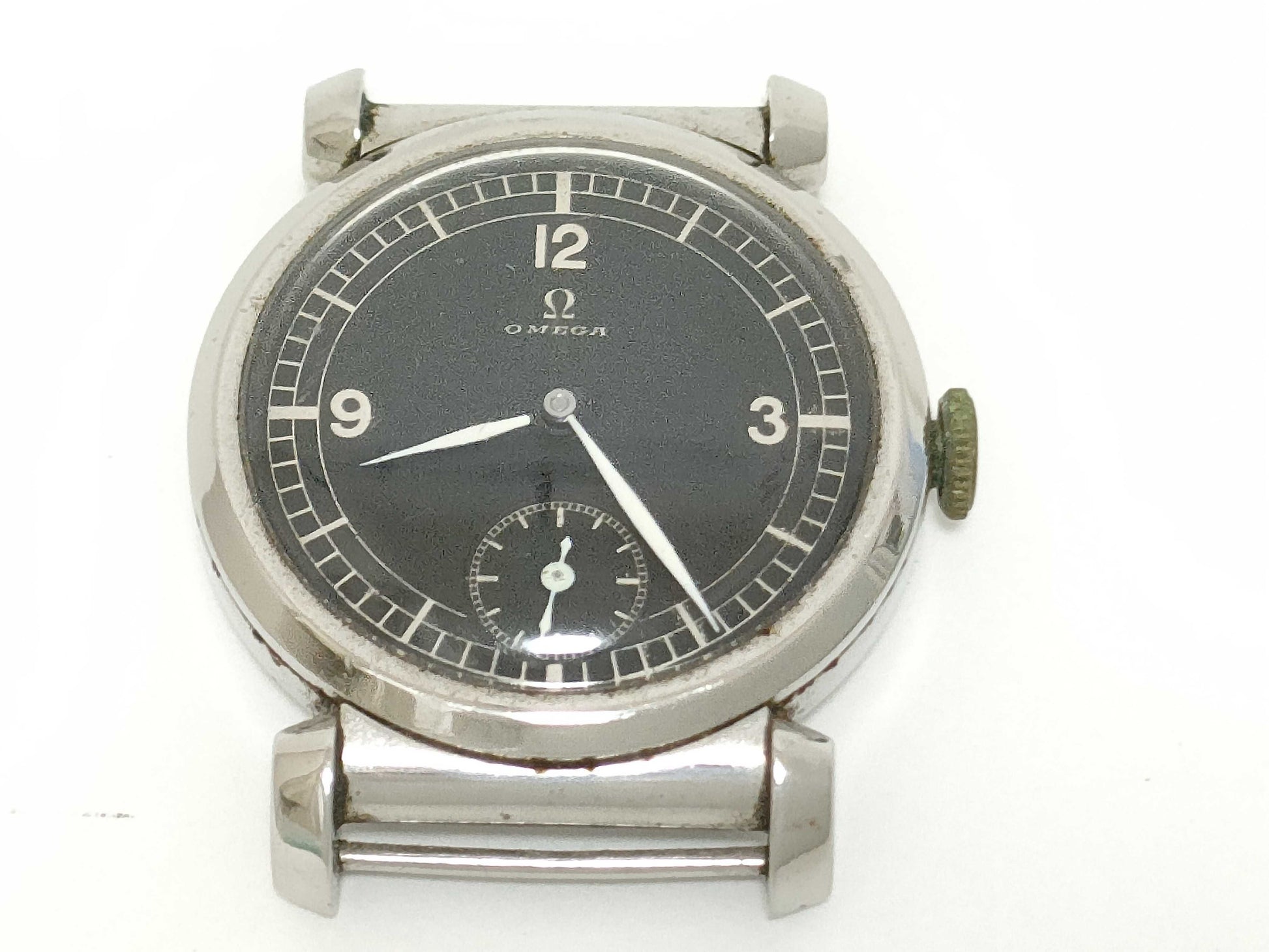 OMEGA Stainless Steel/Hand-Wound Black Dial Case Only Women's Watch