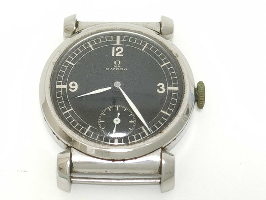 OMEGA Stainless Steel/Hand-Wound Black Dial Case Only Women's Watch