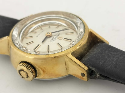 OMEGA De Ville Stainless Steel/Leather/AT Silver Dial Women's Watch