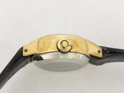 OMEGA De Ville Stainless Steel/Leather/AT Silver Dial Women's Watch