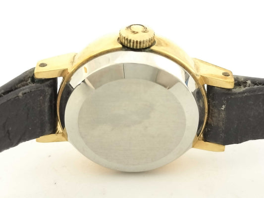OMEGA De Ville Stainless Steel/Leather/AT Silver Dial Women's Watch