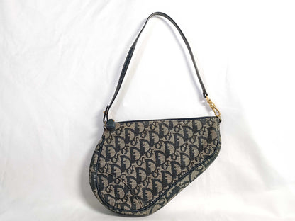 Dior Trotter Christian Dior Trotter Canvas Handbag MC1021 Navy