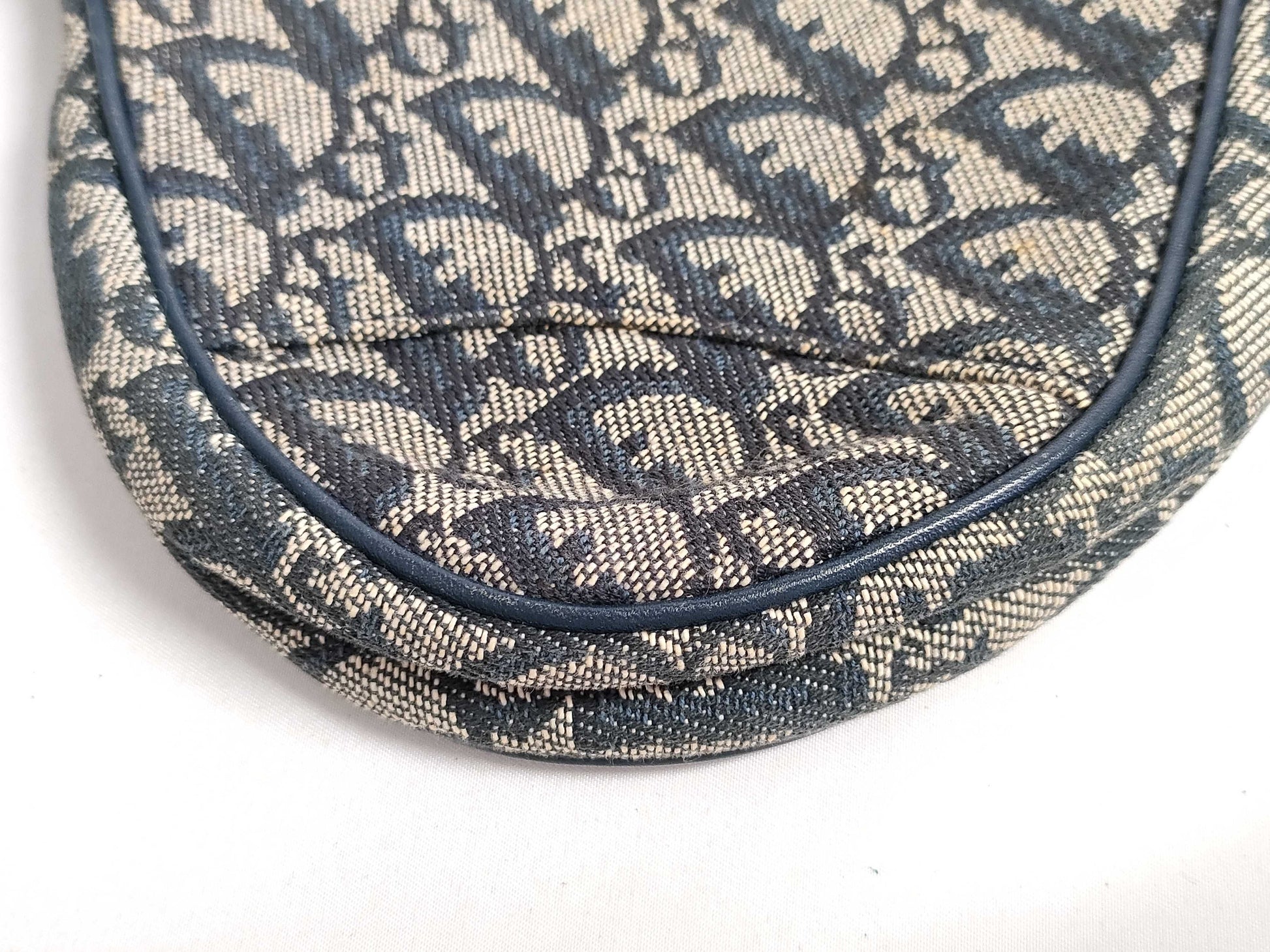 Dior Trotter Christian Dior Trotter Canvas Handbag MC1021 Navy