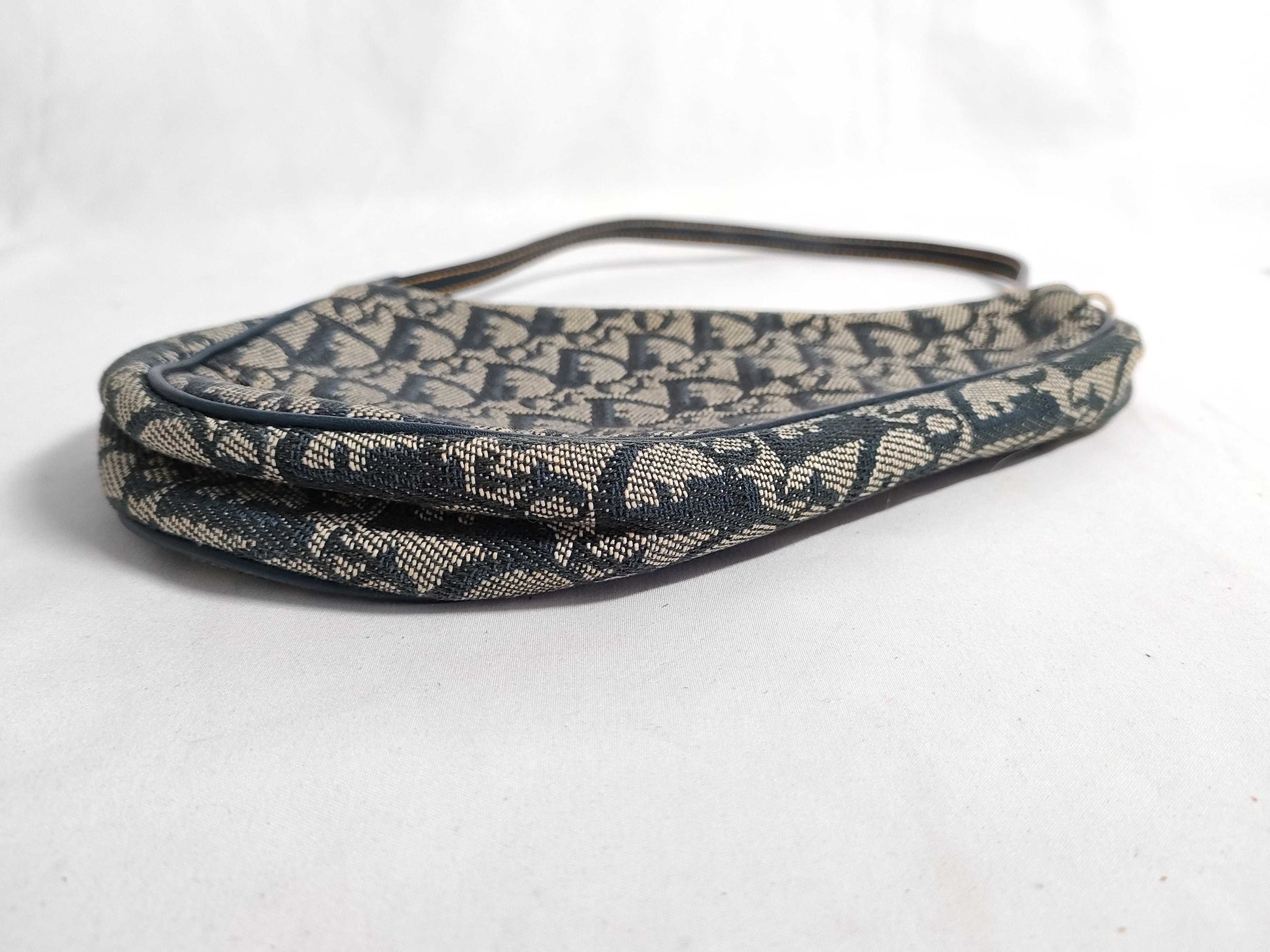 Dior Trotter Christian Dior Trotter Canvas Handbag MC1021 Navy