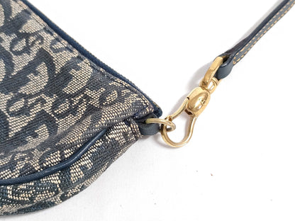 Dior Trotter Christian Dior Trotter Canvas Handbag MC1021 Navy