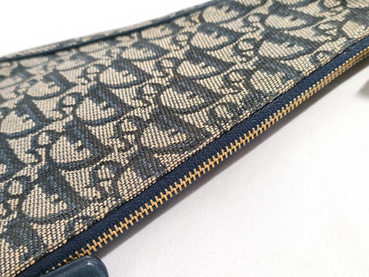 Dior Trotter Christian Dior Trotter Canvas Handbag MC1021 Navy