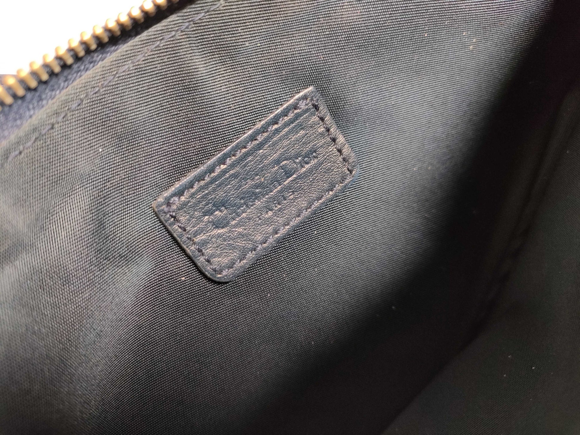 Dior Trotter Christian Dior Trotter Canvas Handbag MC1021 Navy