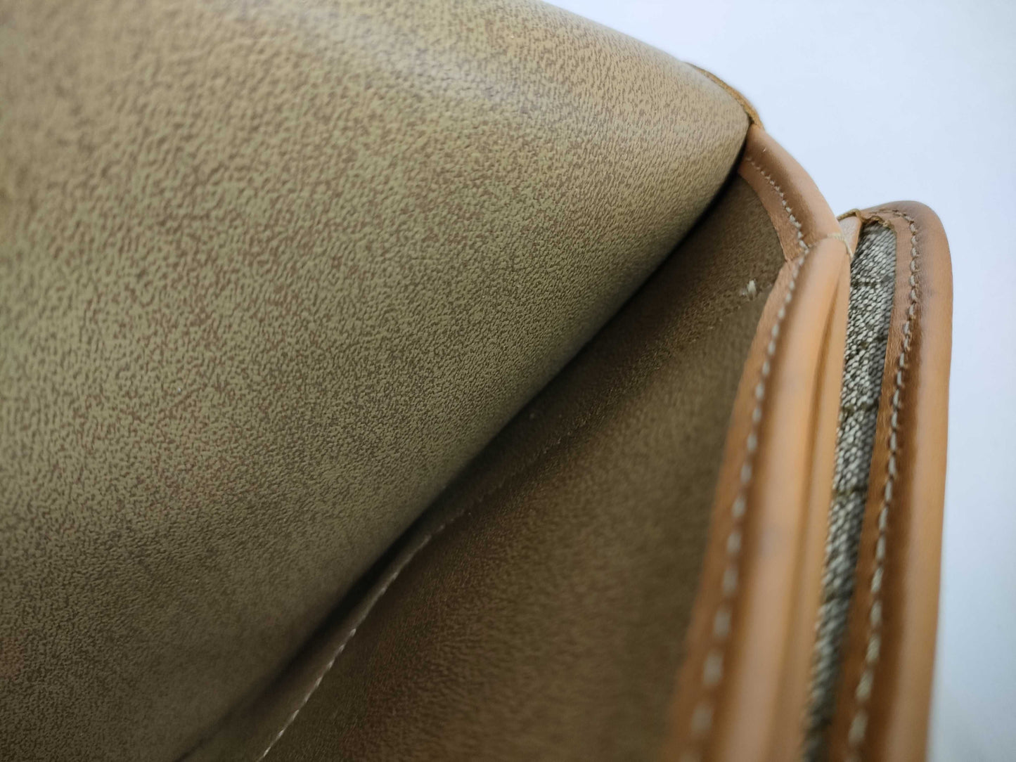 Dior Christian Dior Honeycomb PVC Shoulder Bag Mocha