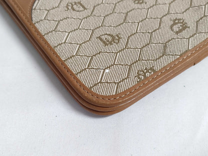 Dior Christian Dior Honeycomb PVC Shoulder Bag Mocha