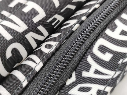 BALENCIAGA All-Over Print Nylon Canvas Waist Bag 533009.1060.W・002123 White/Black Waist Bag