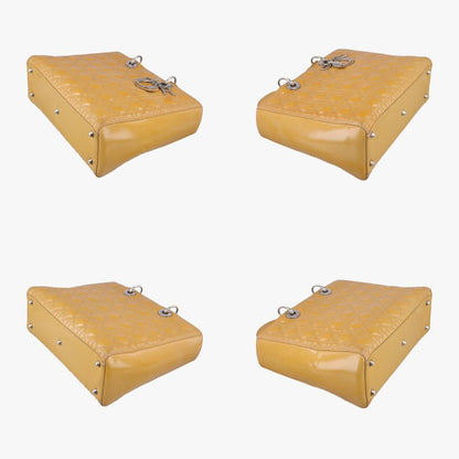Dior Lady Dior Yellow Patent 15-BO-0192 Handbag