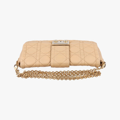Dior Miss Dior Cannage New Rock Beige Lambskin Shoulder Bag 02.LU.0191
